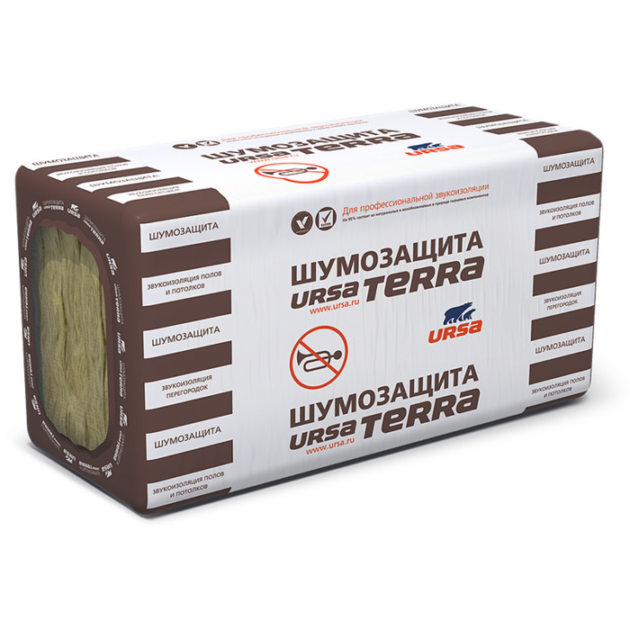 Утеплитель Урса Terra шумозащита 100х610х1250